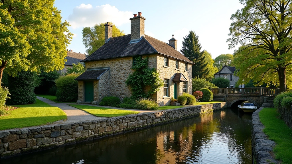 Lock keeper cottage on Royal Canal towpath